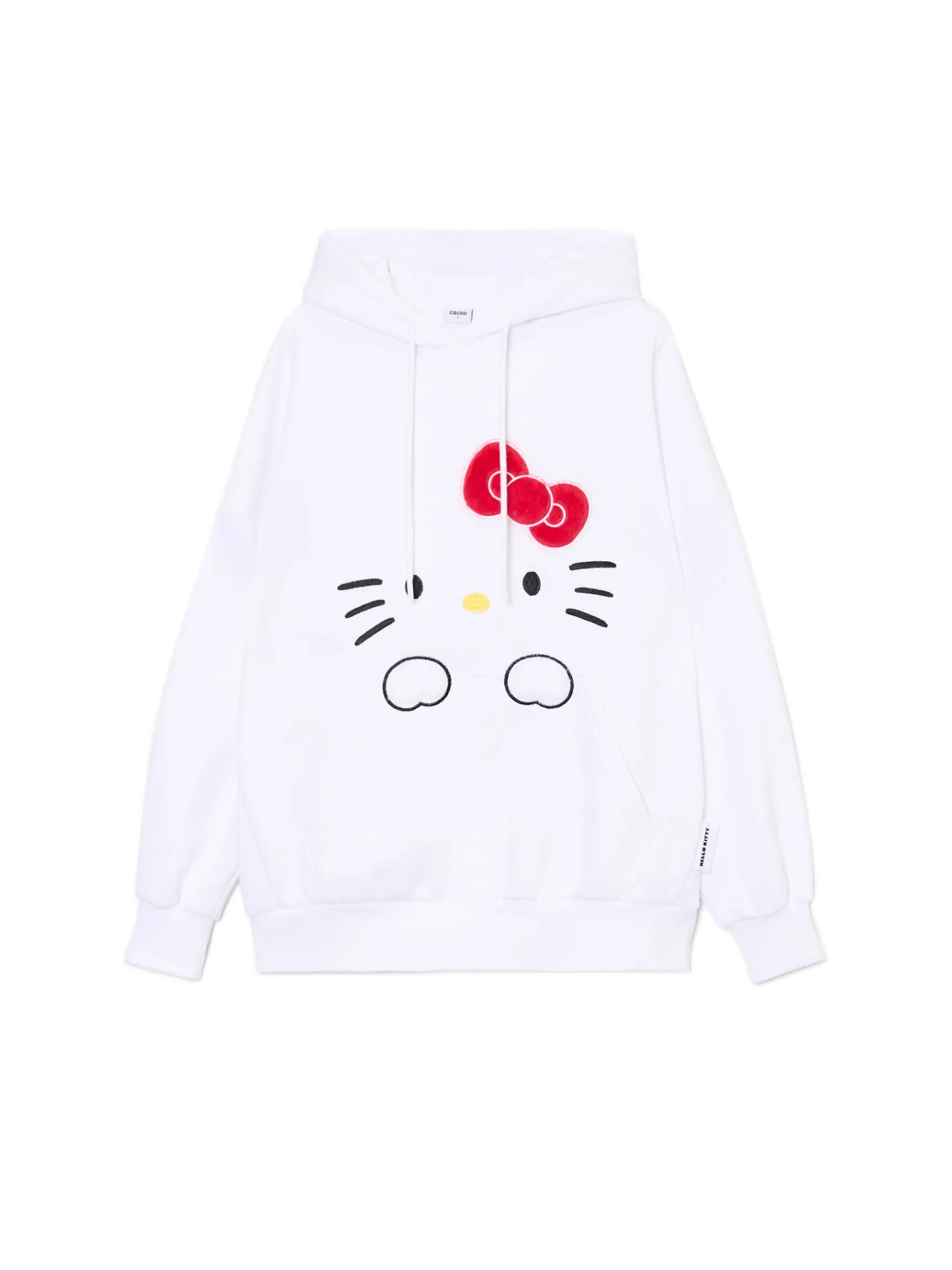 Cropp Biała bluza hoodie Hello Kitty | Bluzy