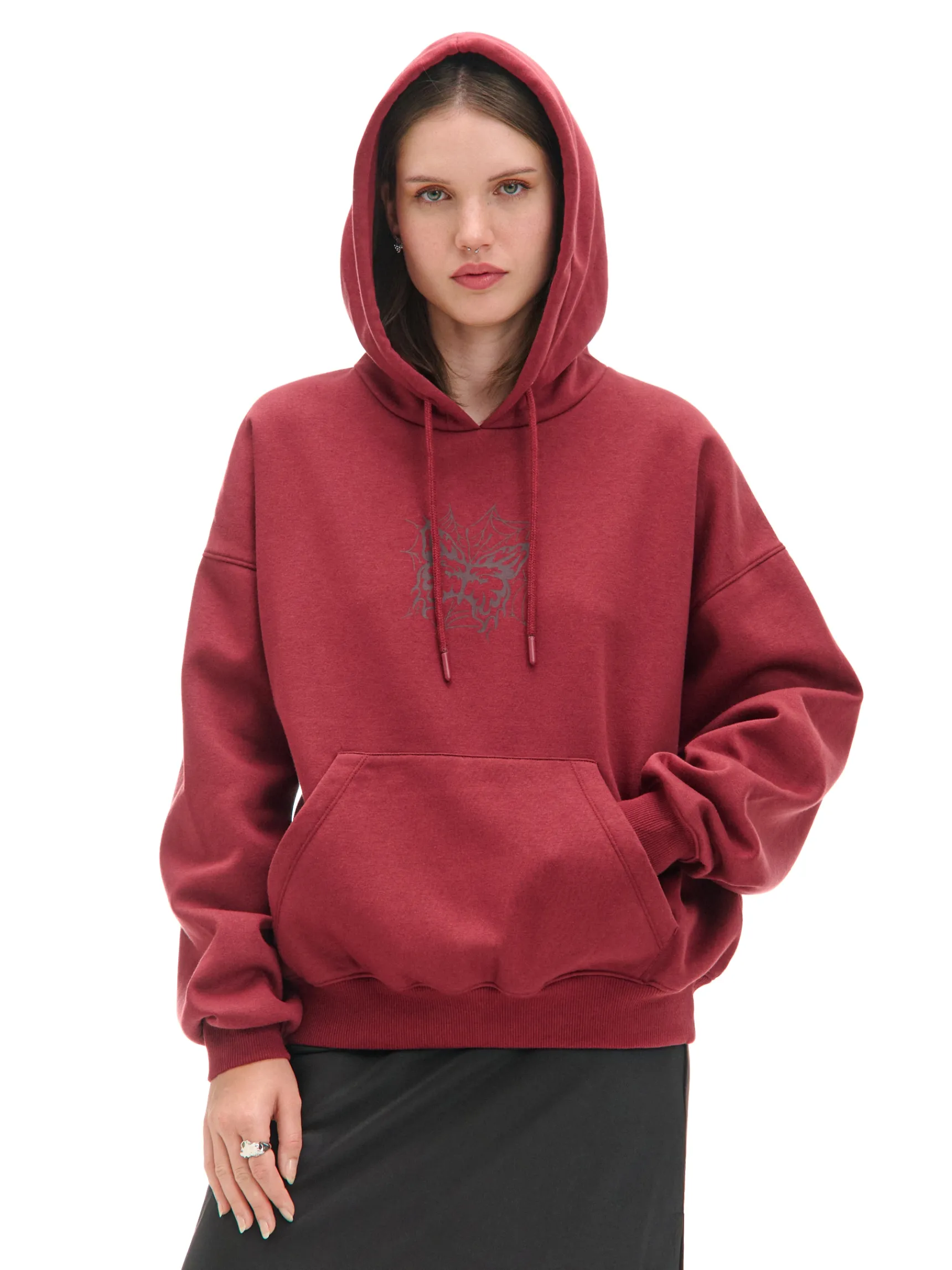 Cropp Bluza hoodie z motywem motyla | Bluzy