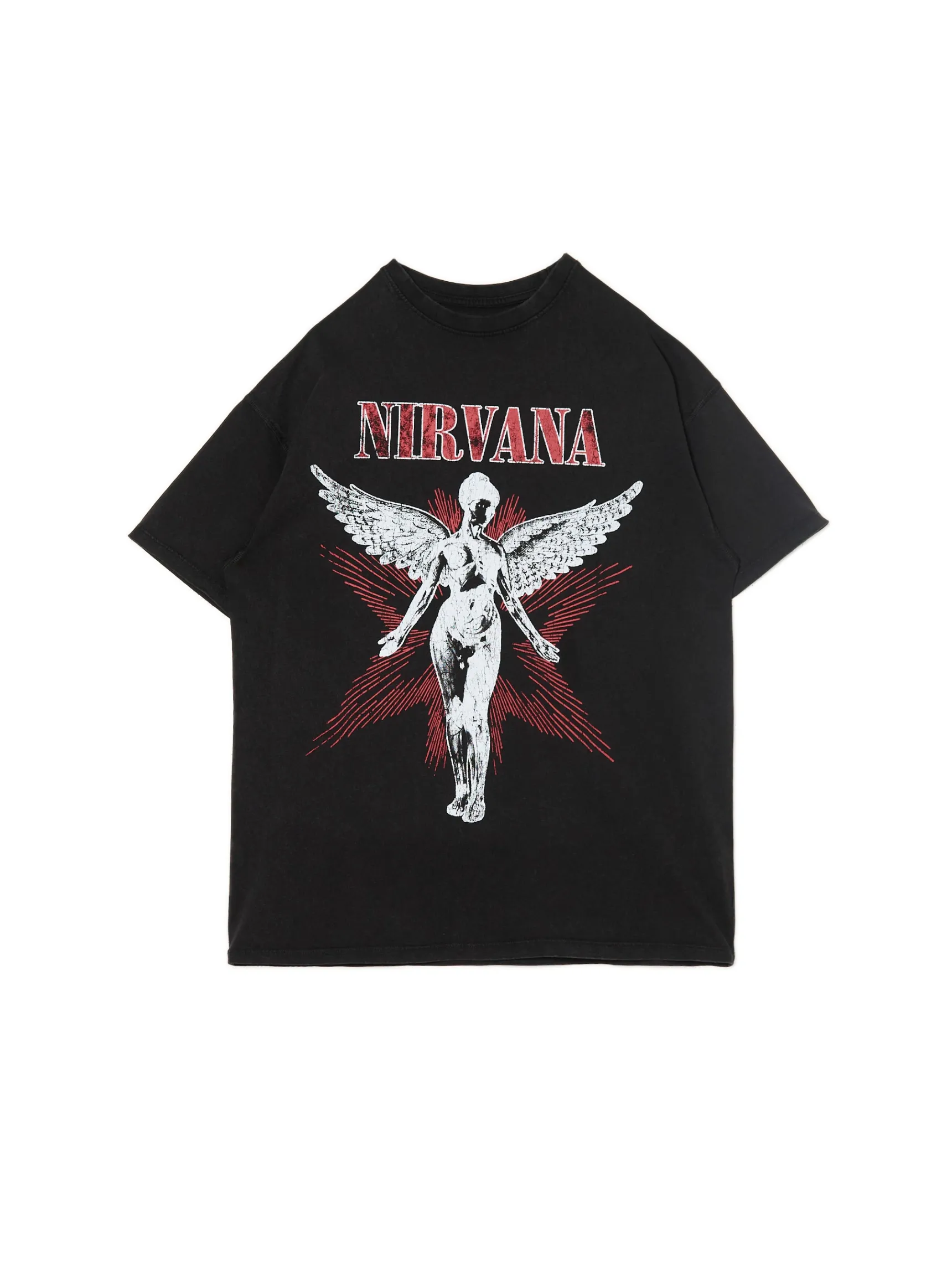 Cropp T-shirt oversize z grafiką Nirvana UNISEX | Unisex | Unisex