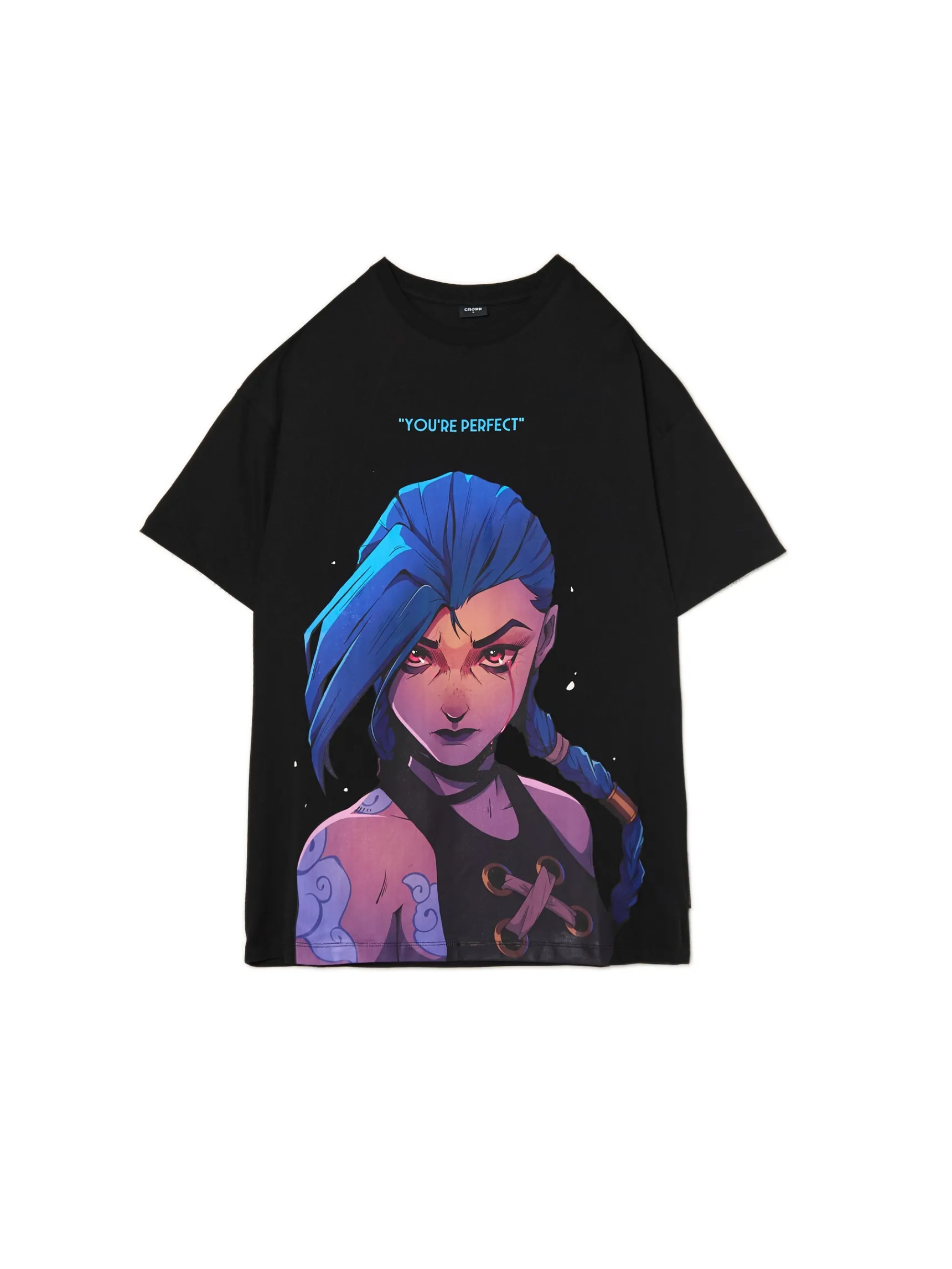 Cropp T-shirt z Jinx z Arcane | Koszulki, Topy