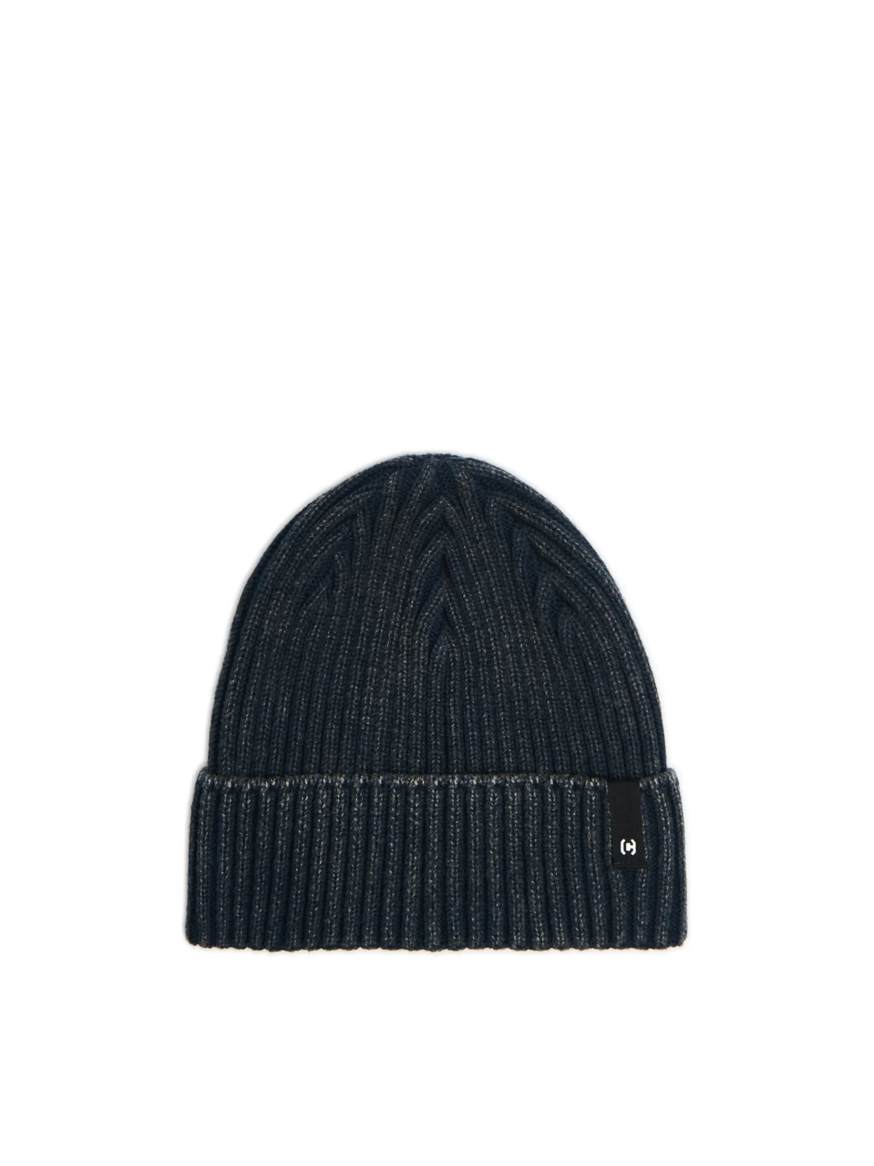 Cropp Granatowa czapka beanie z naszywką | Czapki