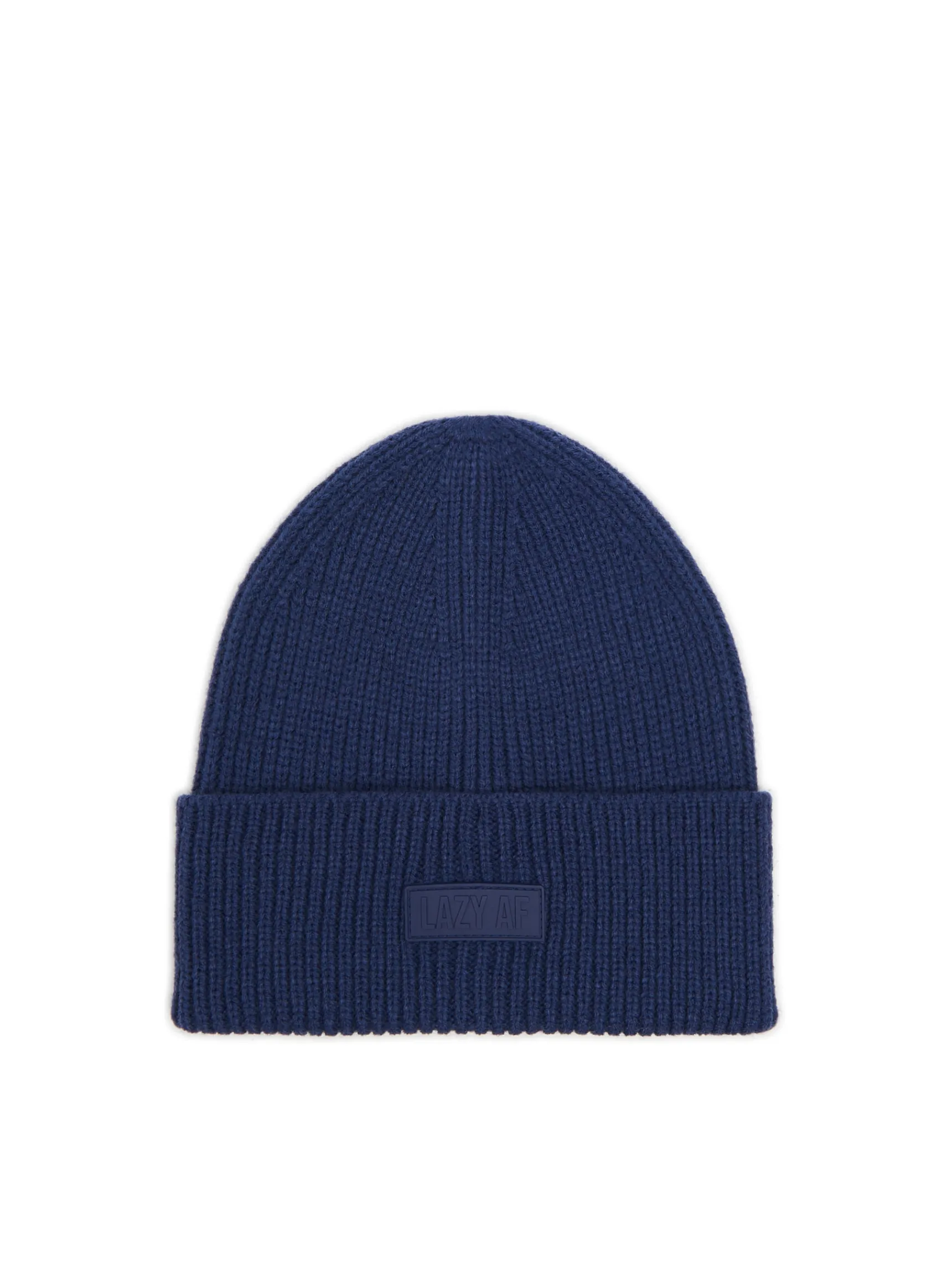 Cropp Granatowa czapka beanie z naszywką | Czapki