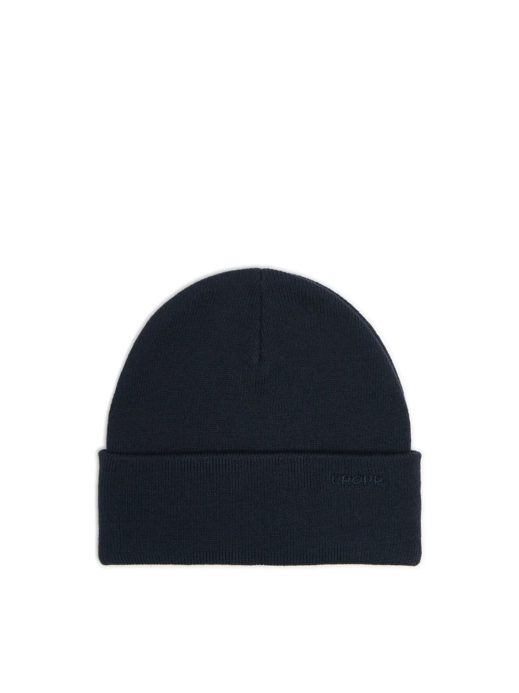 Cropp Granatowa czapka beanie z naszywką | Czapki | Basic