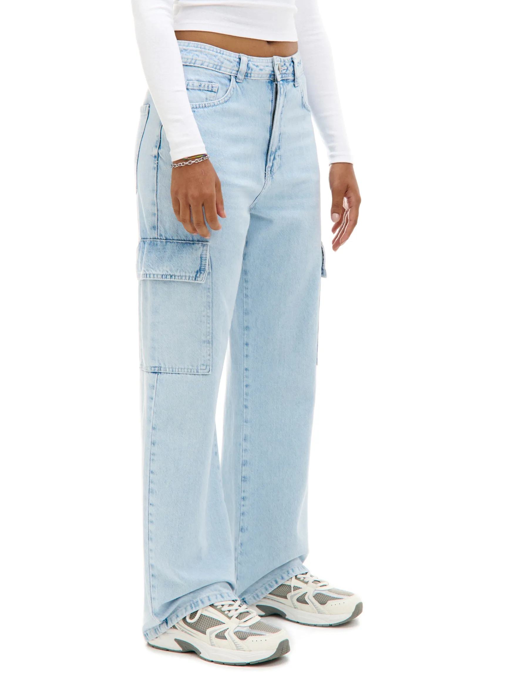 Cropp Jeansy baggy PETITE | Jeansy