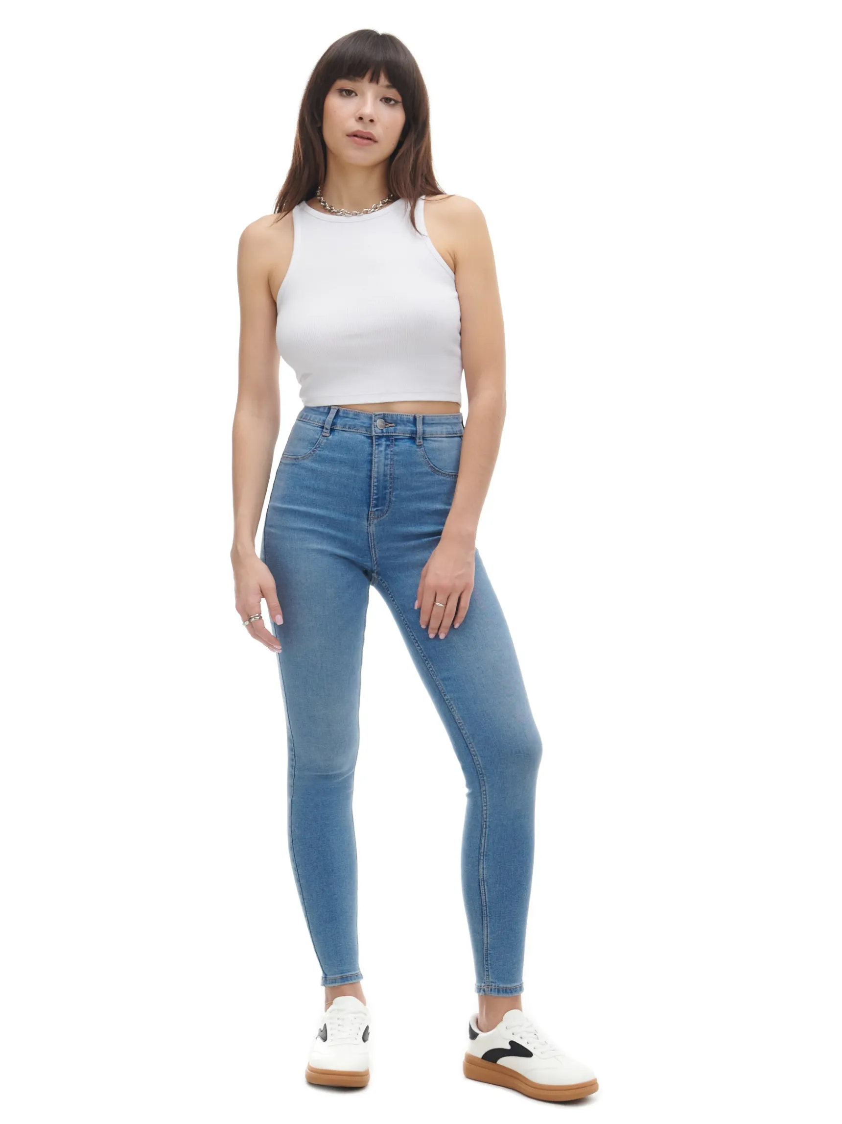 Cropp e jeansy skinny | Jeansy