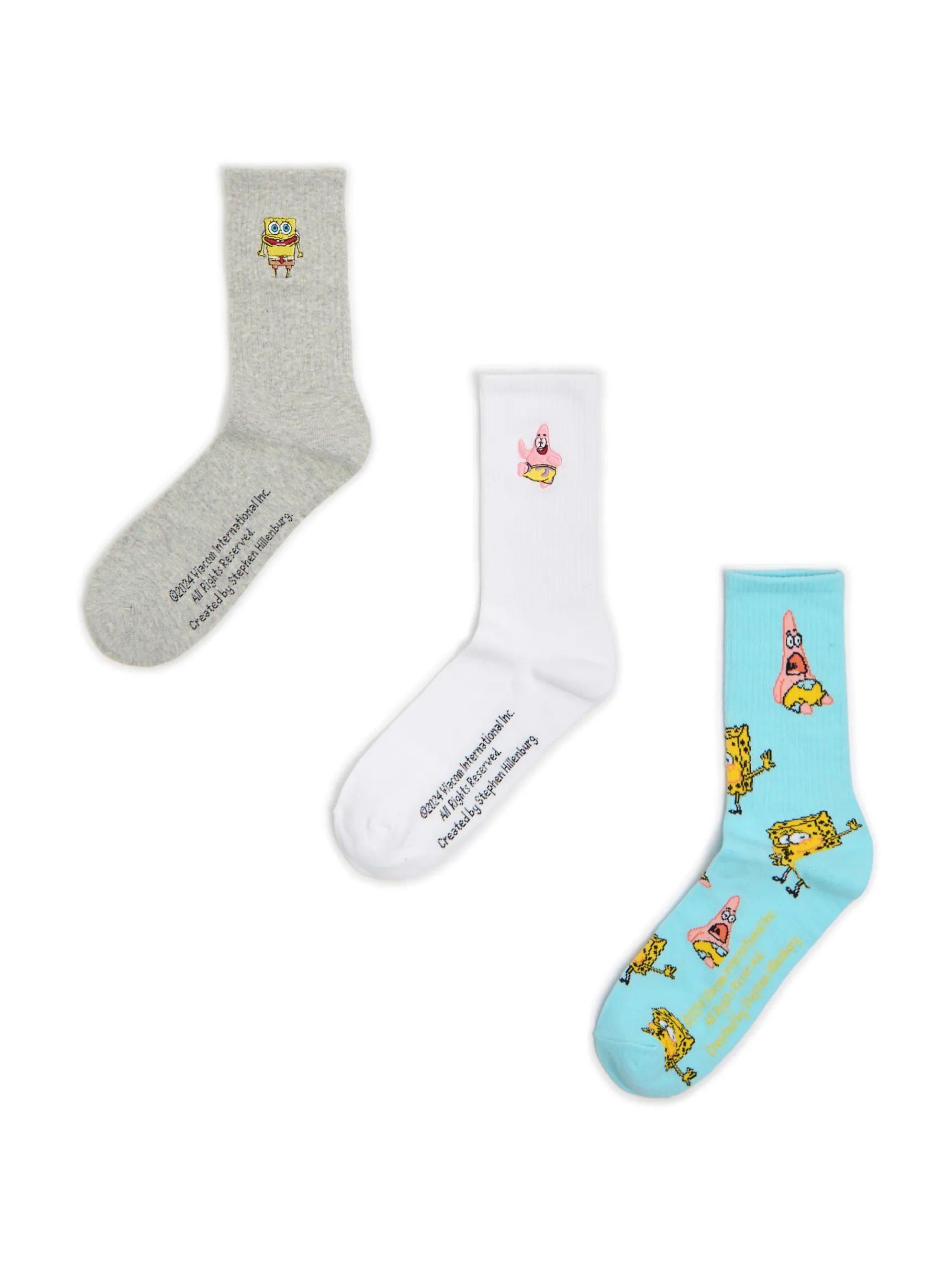 Cropp 3 pack długich skarpet SpongeBob SquarePants | Skarpetki