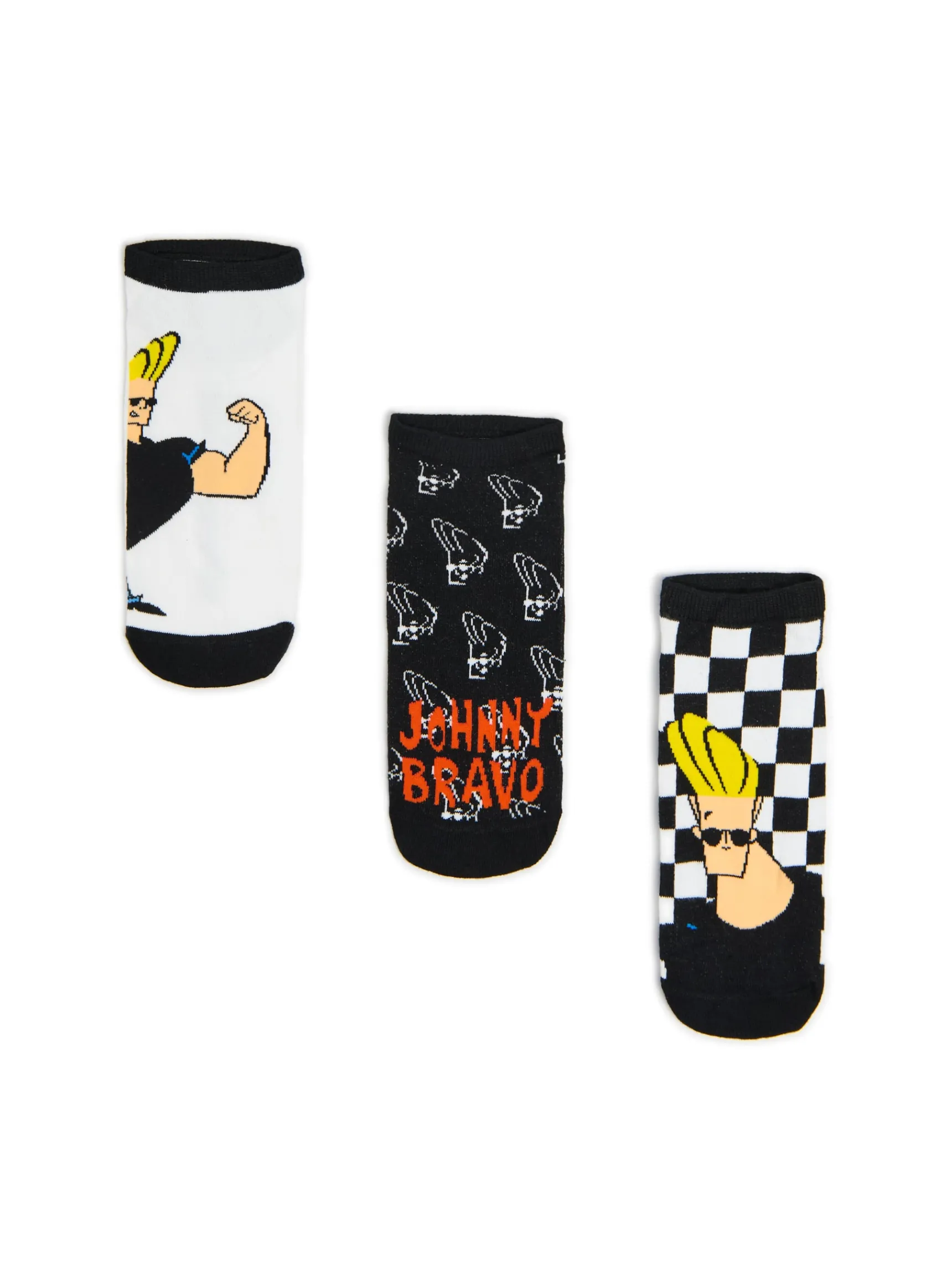 Cropp 3 pack krótkich skarpet Johnny Bravo | Skarpetki