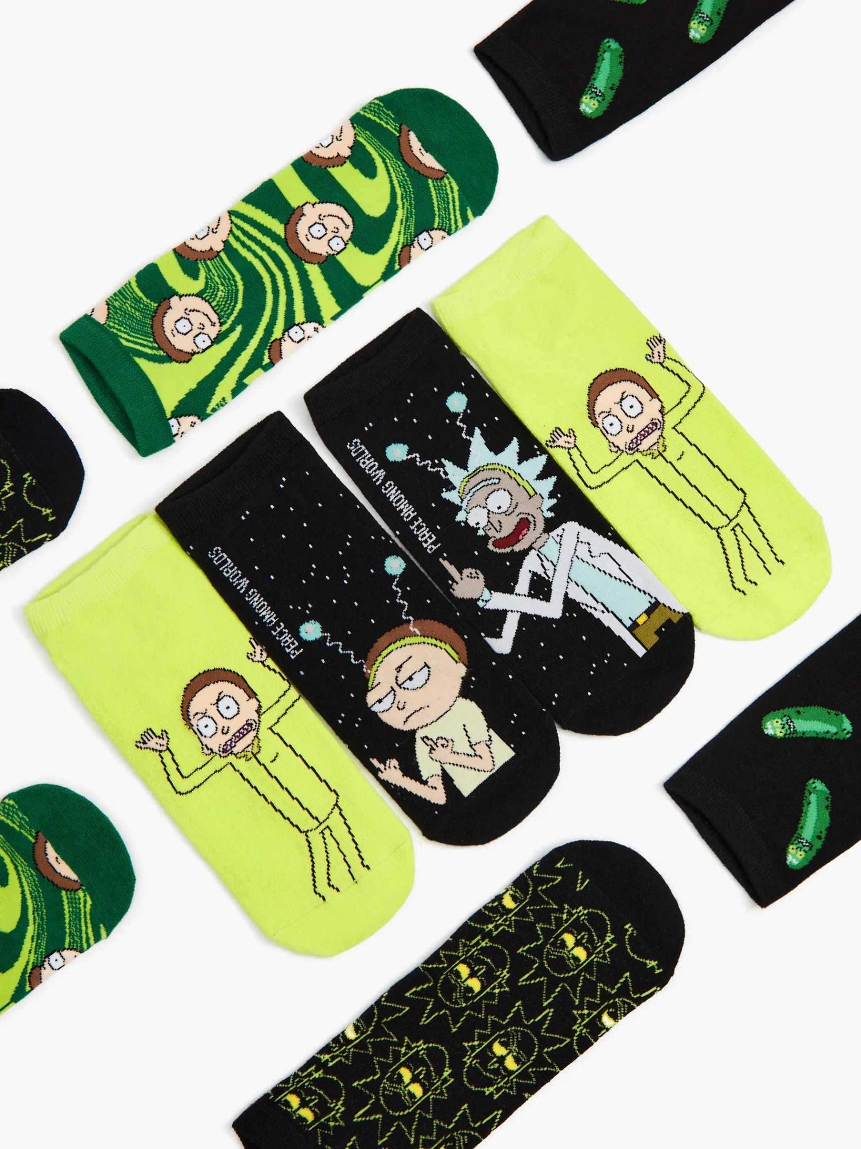 Cropp 5 pack krótkich skarpet Rick and Morty | Skarpetki