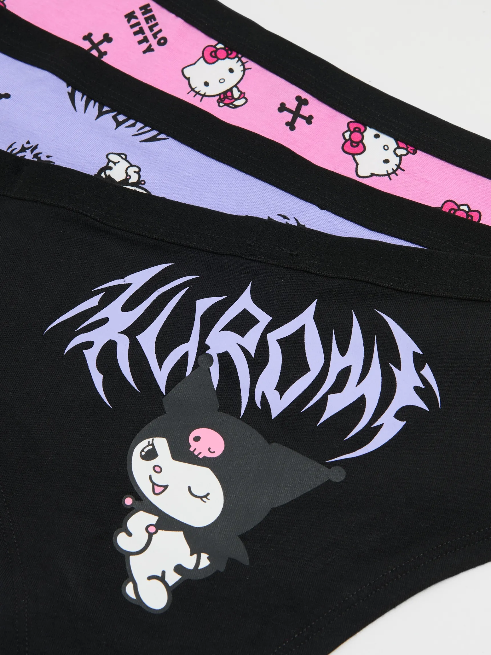 Cropp 3 pack majtek hipster Hello Kitty i Kuromi | Bielizna