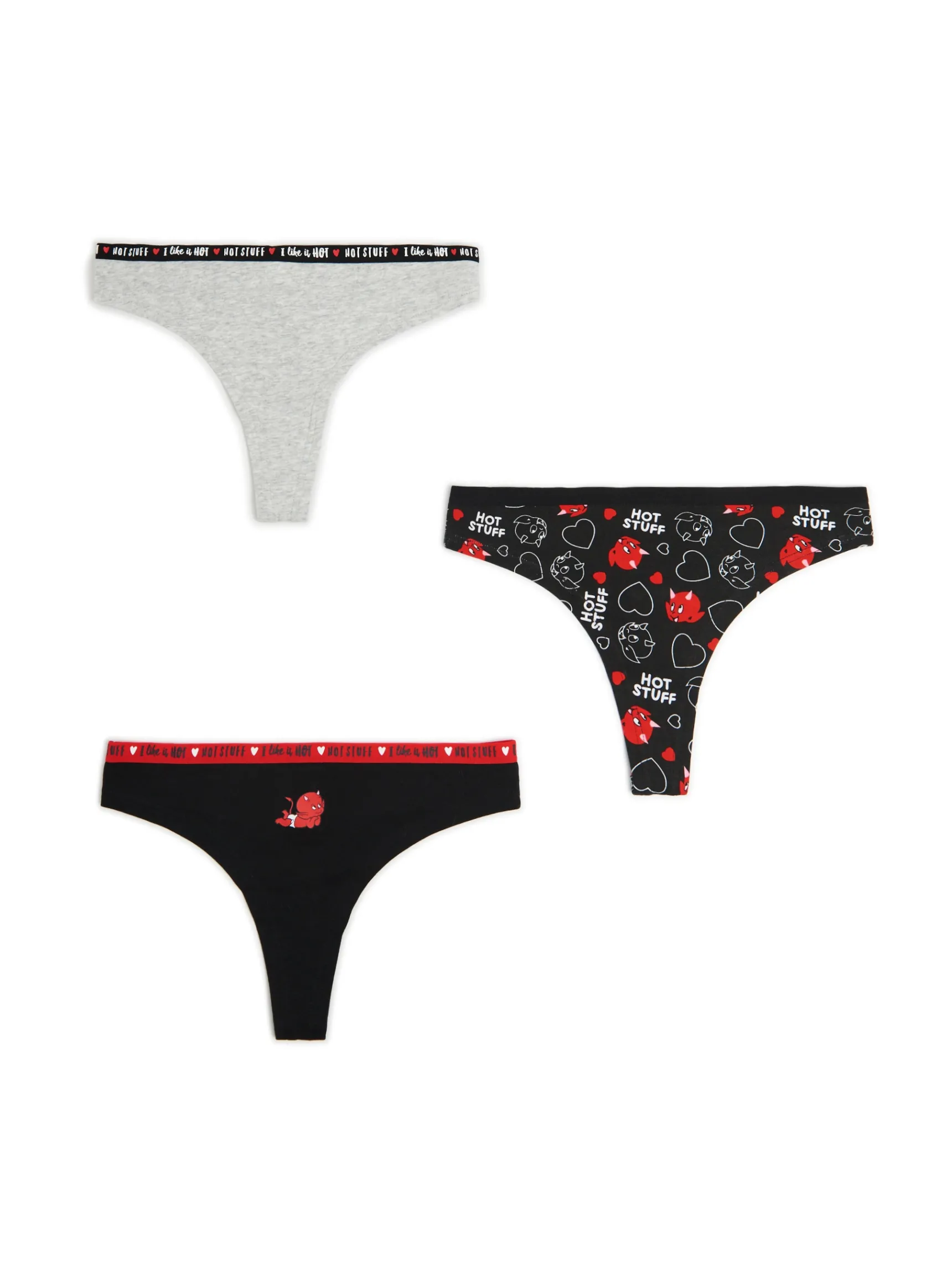 Cropp 3 pack majtek Hot Stuff The Little Devil | Bielizna