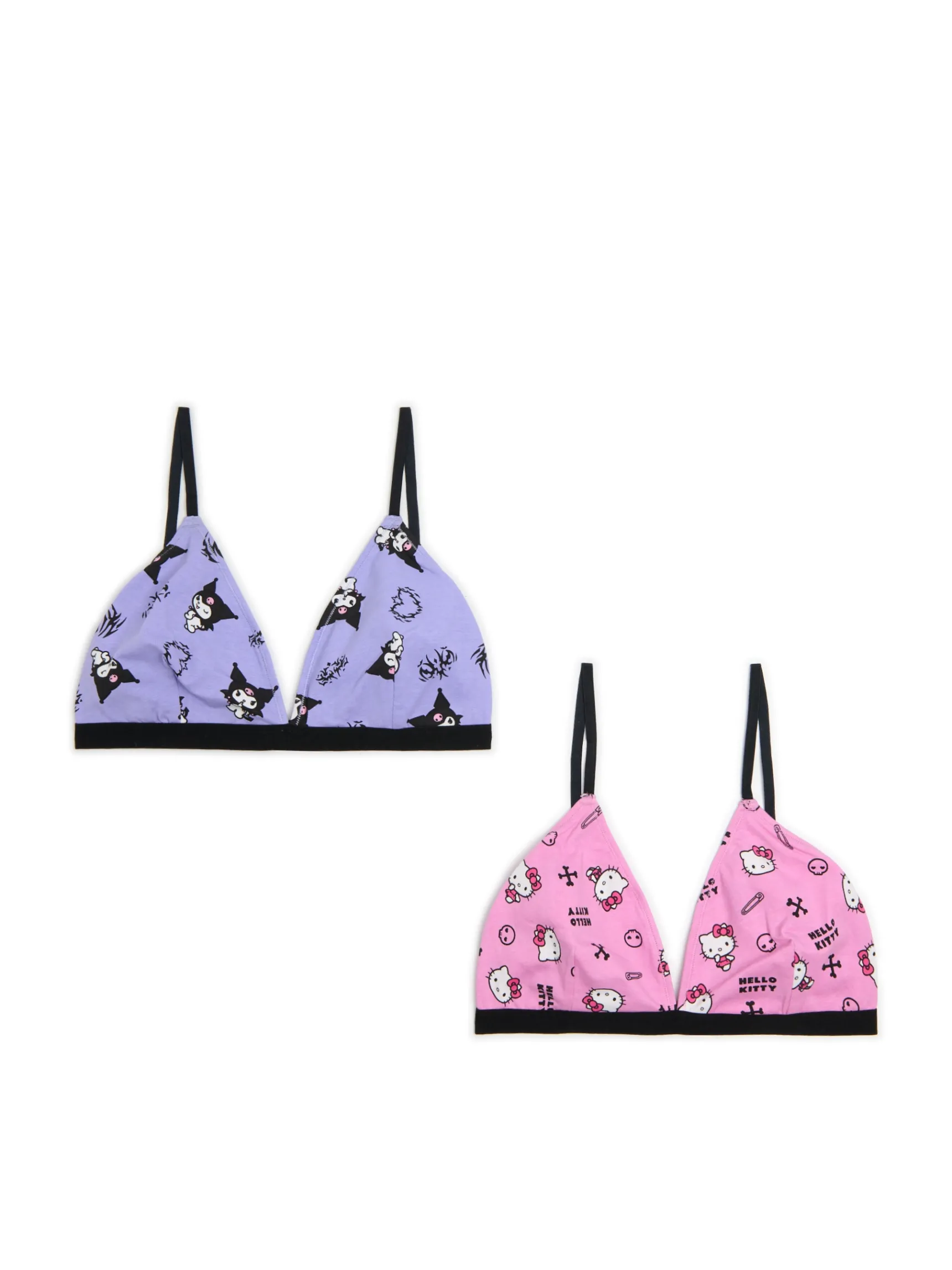 Cropp 2 pack staników Hello Kitty i Kuromi | Bielizna