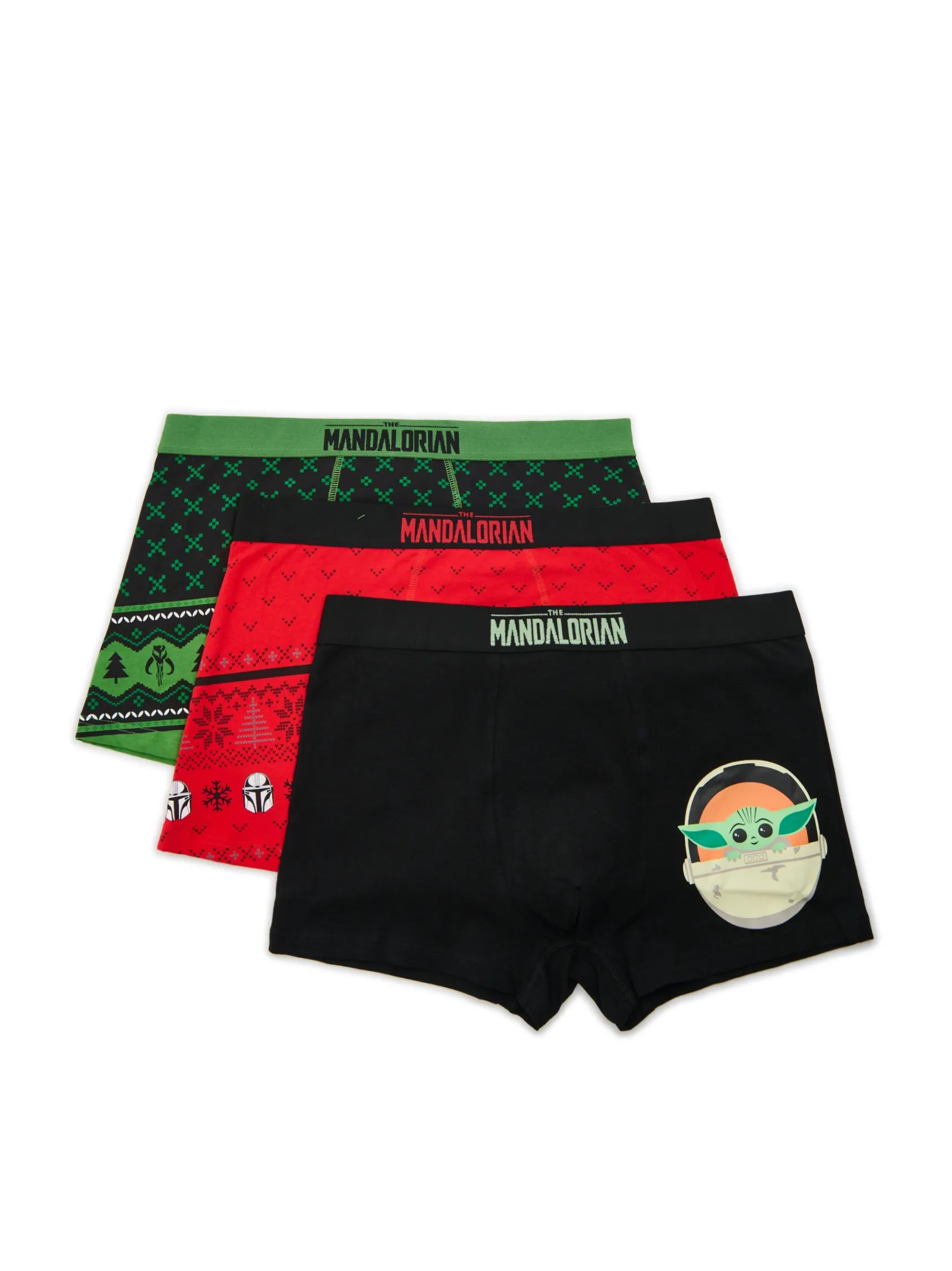 Cropp 3 pack świątecznych bokserek Mandalorian | Akcesoria Świąteczne | Bokserki