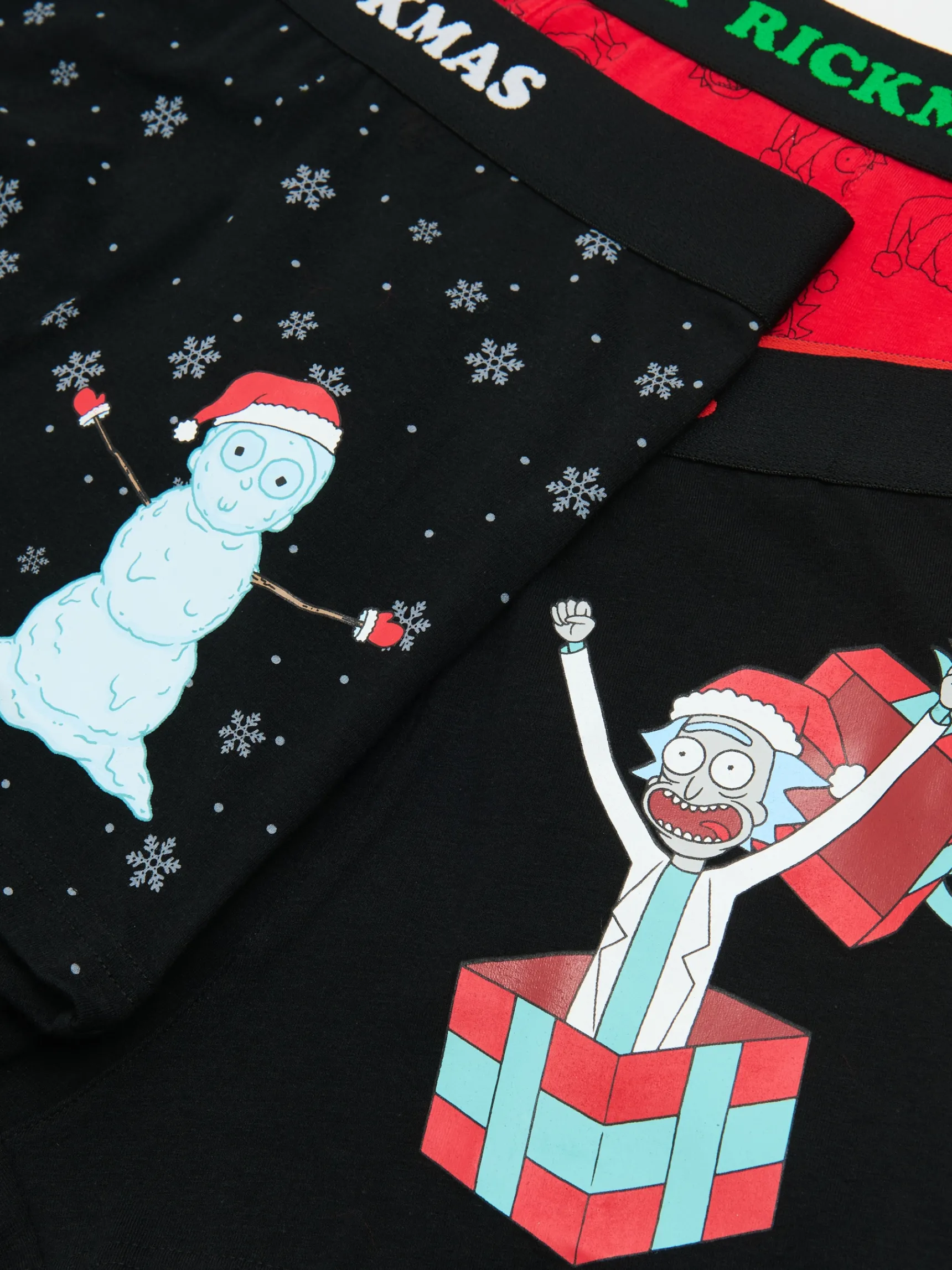 Cropp 3 pack świątecznych bokserek Rick i Morty | Akcesoria Świąteczne | Bokserki