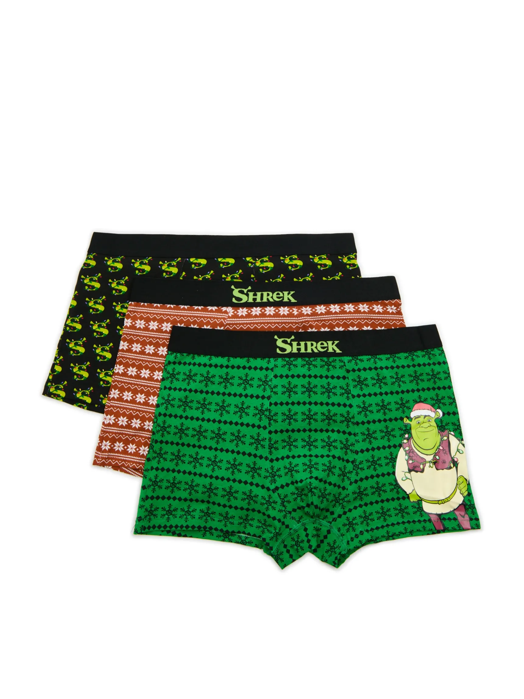 Cropp 3 pack świątecznych bokserek Shrek | Akcesoria Świąteczne | Bokserki