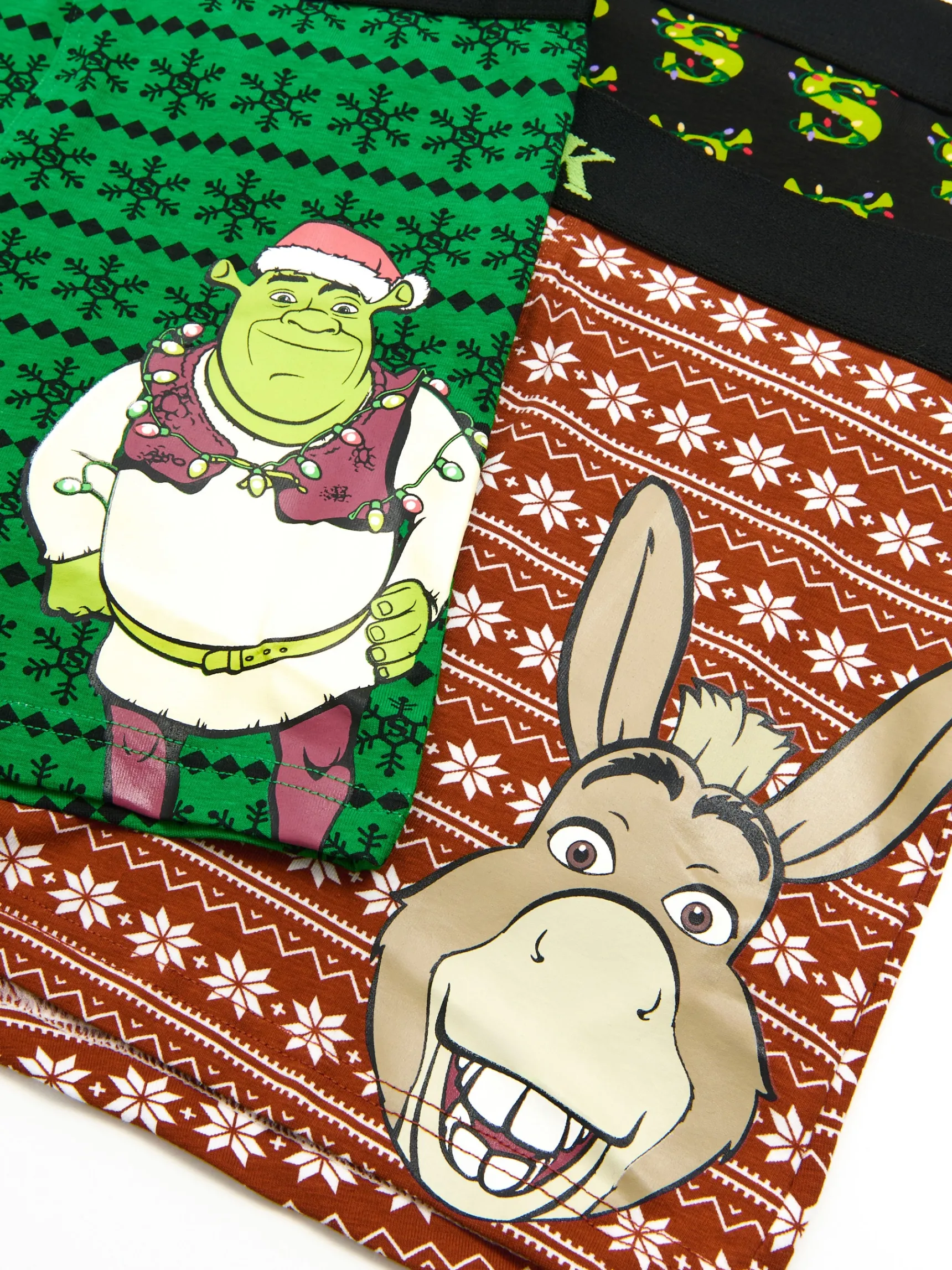 Cropp 3 pack świątecznych bokserek Shrek | Akcesoria Świąteczne | Bokserki