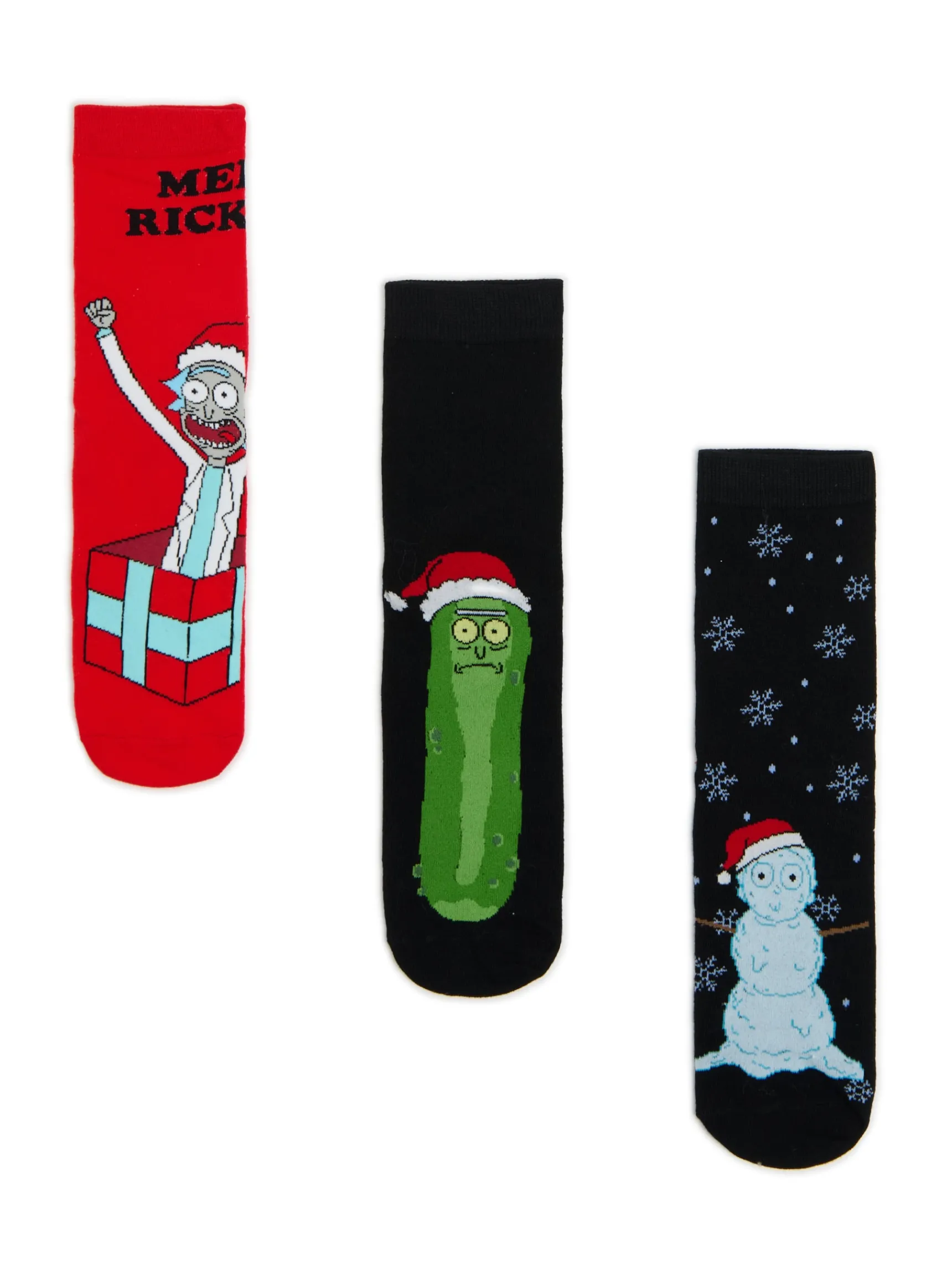 Cropp 3 pack świątecznych skarpet Rick i Morty | Akcesoria Świąteczne | Skarpetki