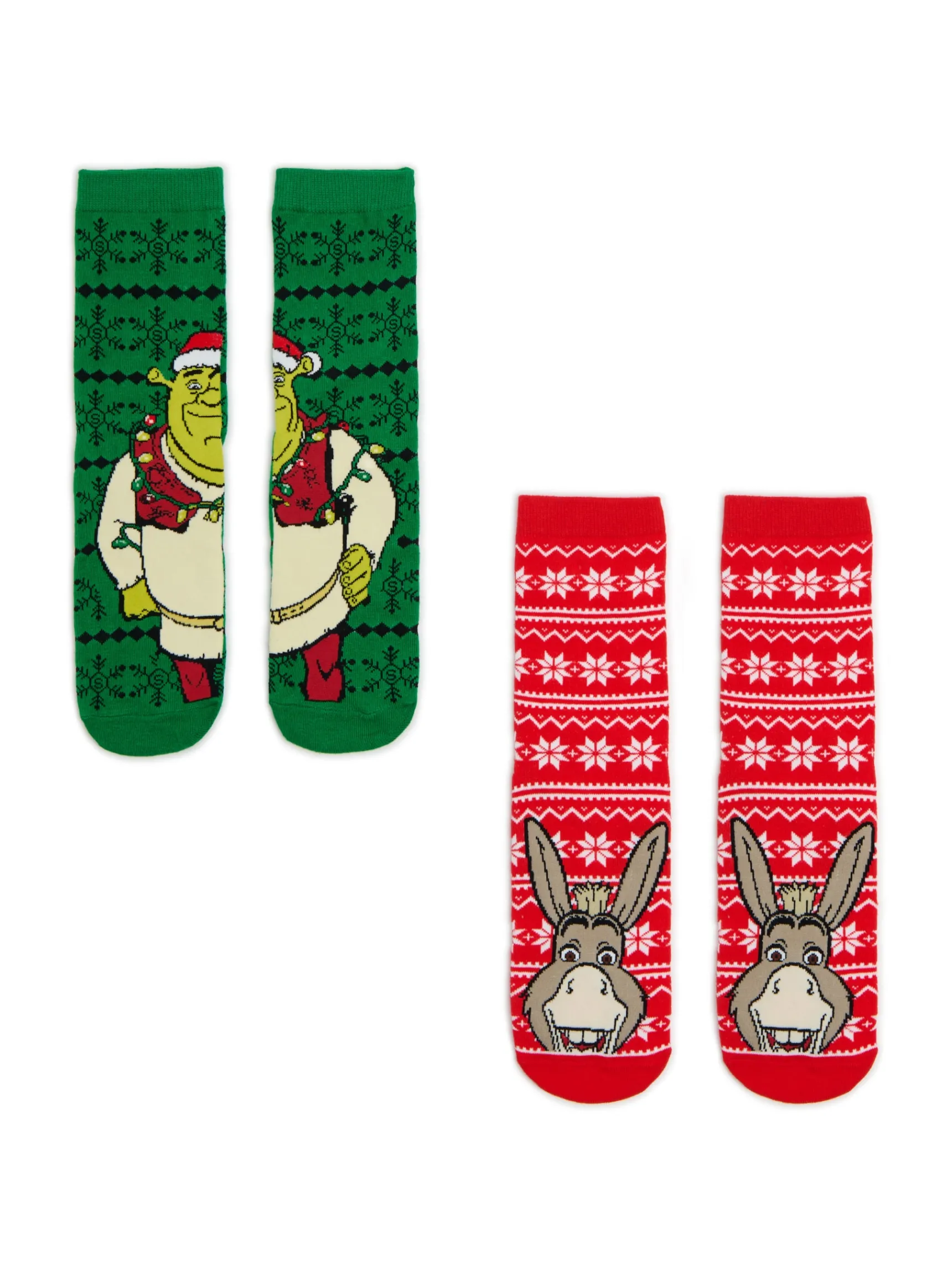 Cropp 2 pack świątecznych skarpet Shrek | Akcesoria Świąteczne | Skarpetki