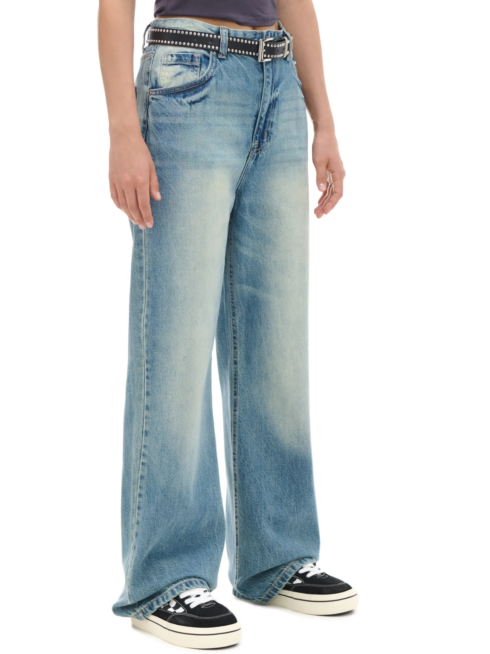 Cropp Retro jeansy wide leg | Jeansy