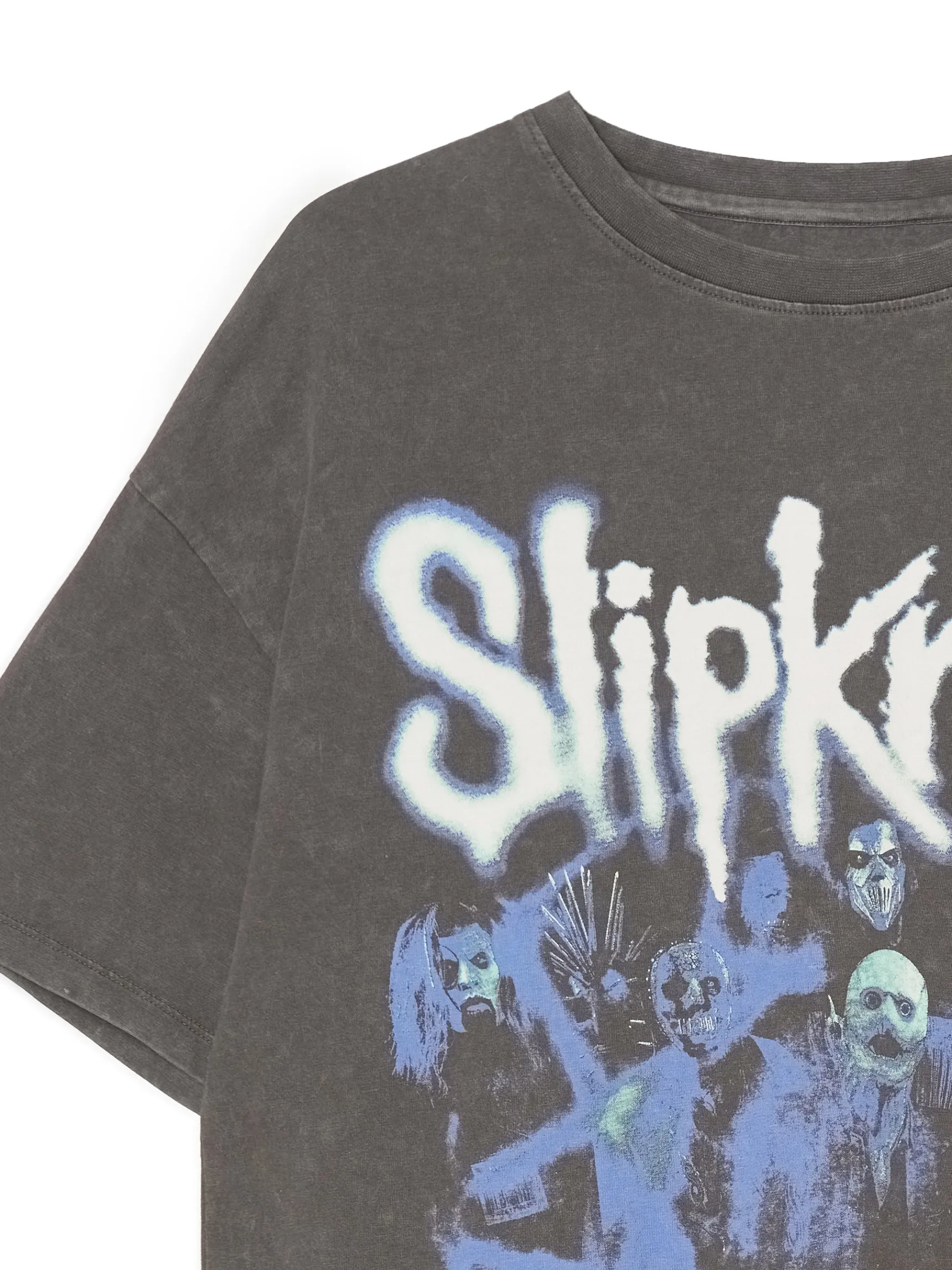 Cropp Szara koszulka z nadrukiem Slipknot | Koszulki, Topy