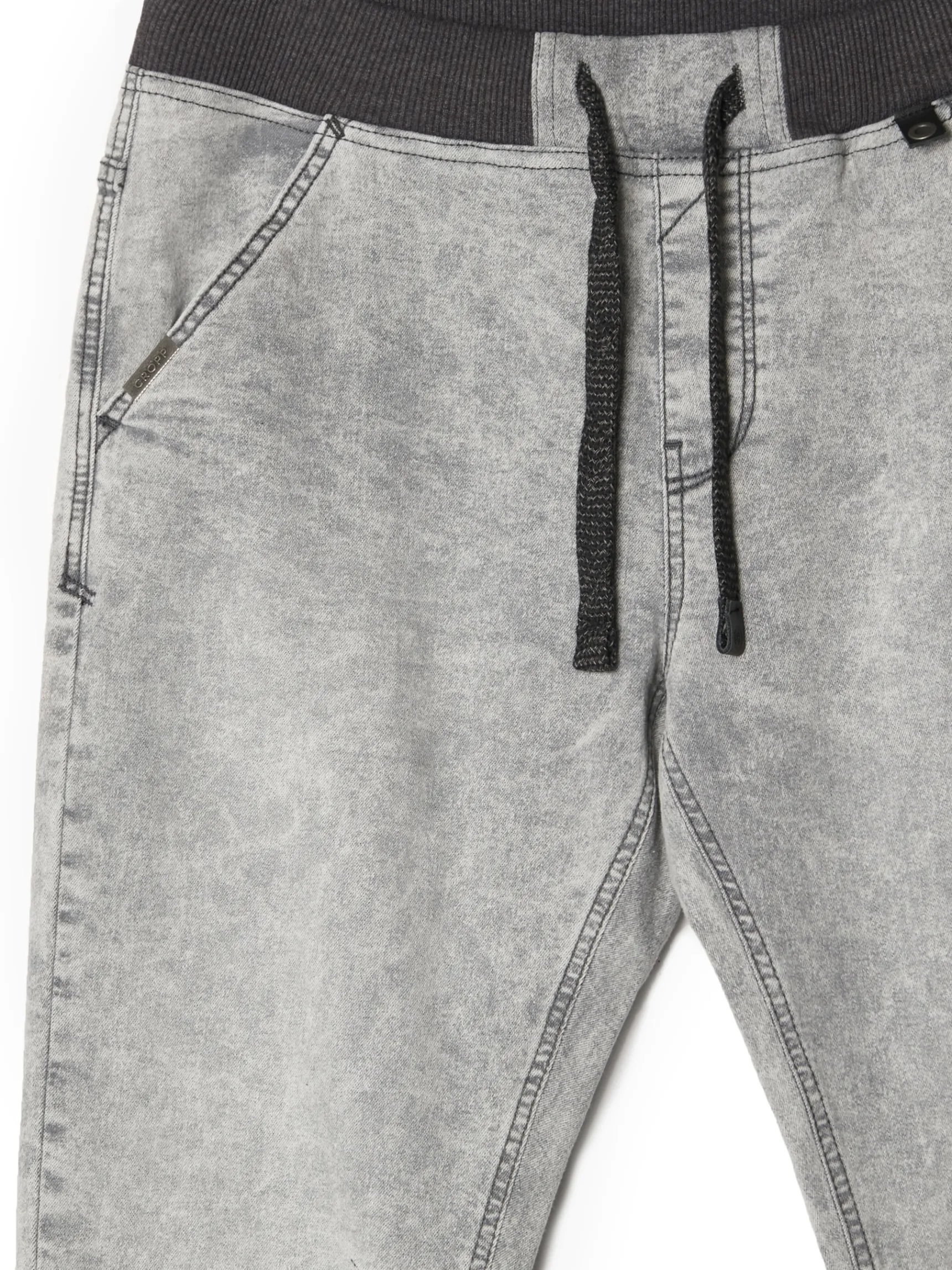 Cropp Szare jeansowe joggery | Jeansy