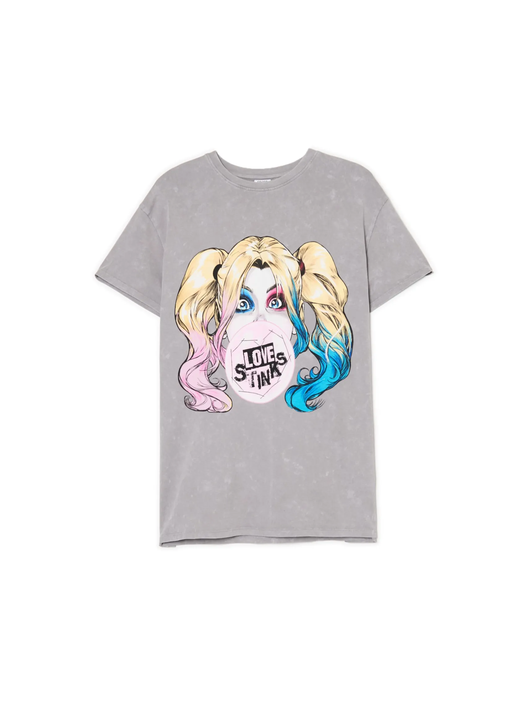 Cropp Szary T-shirt oversize Harley Quinn | Koszulki, Topy