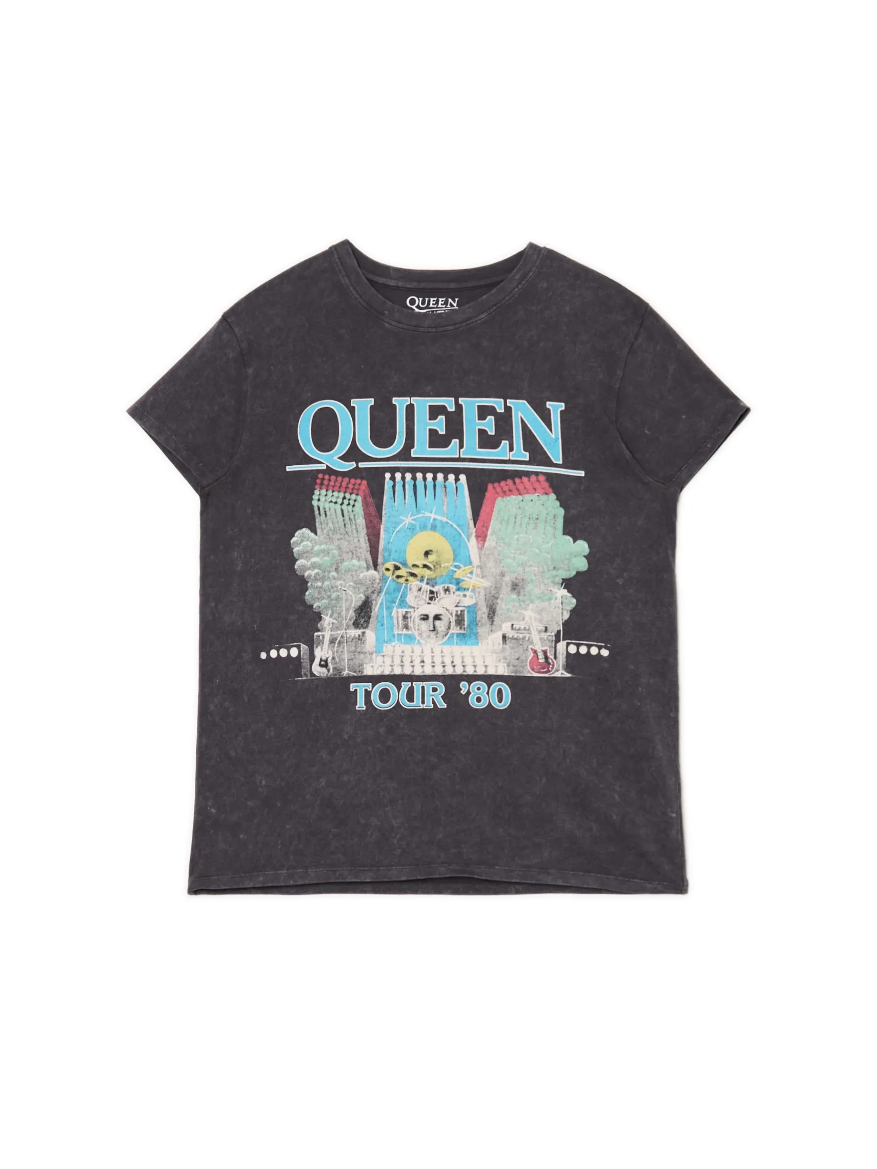 Cropp T-shirt z nadrukiem Queen | Koszulki, Topy